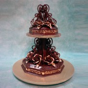 Versace Chocolate Wedding Cake