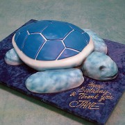 Blue Turtle Cake