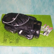3D Black Golf Bag Cake