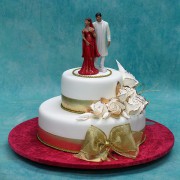 Wedding Cake with indian Couple