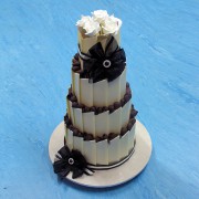 Black And White Chocolate Wedding Cake
