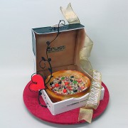 Pizza in Abox 3D Cake