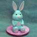 Soft Toy Blue Rabbit Cake