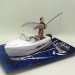 Fishing Man on A Boat Cake