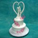 Wedding Cake with Porcelain Couple 